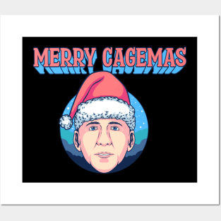 Merry Cagemas Christmas Nicolas Cage Knit Posters and Art